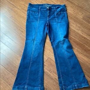 Maurices Blue Flare Wide Leg Jeans